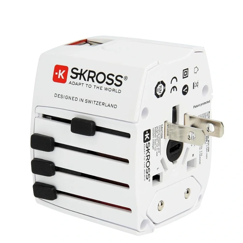 New SKROSS World Travel adaptor MUV USB AC65PD